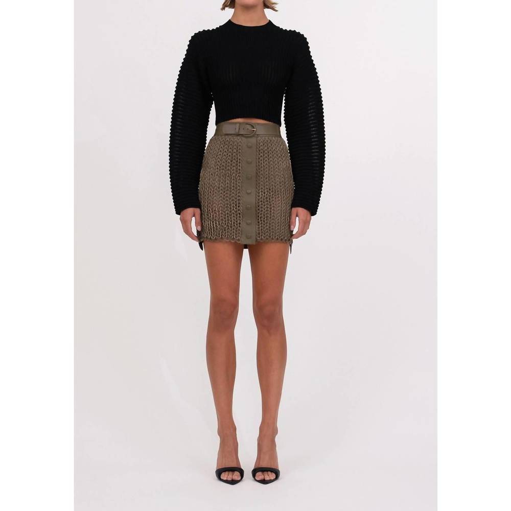 NEW NONCHALANT LABEL kaiden mini skirt in army